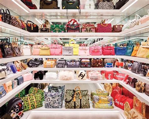 Kylie Jenner purse closet